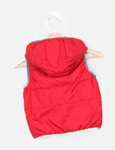 Benetton Chaleco acolchado rojo