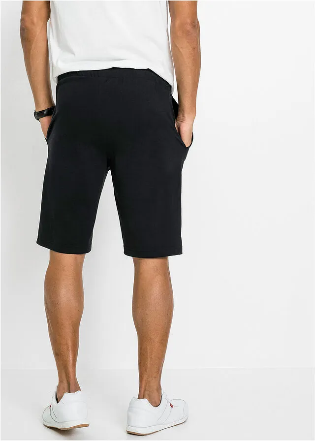 Bermudas ligera (2 unidades) Negro-gris oscuro jaspeado