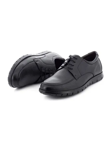 blucher de piel negro 1349