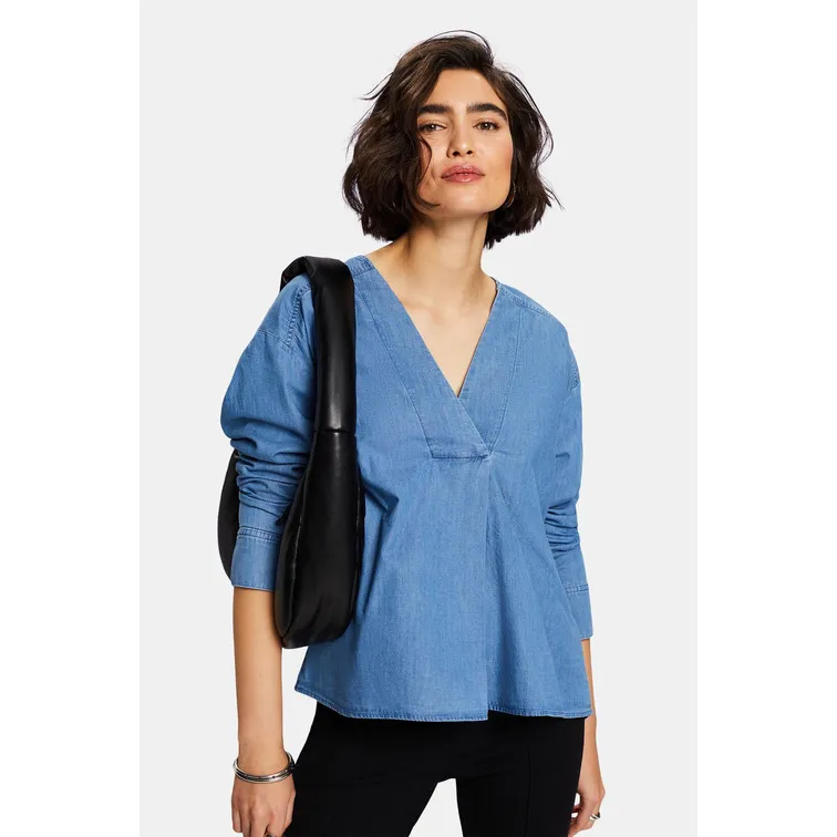 BLUSA DENIM LIGERA MUJER ESPRIT