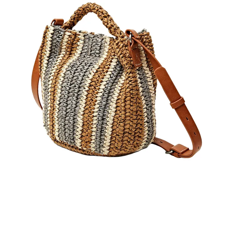 BOLSO BANDOLERA DE PAJA MUJER ESPRIT