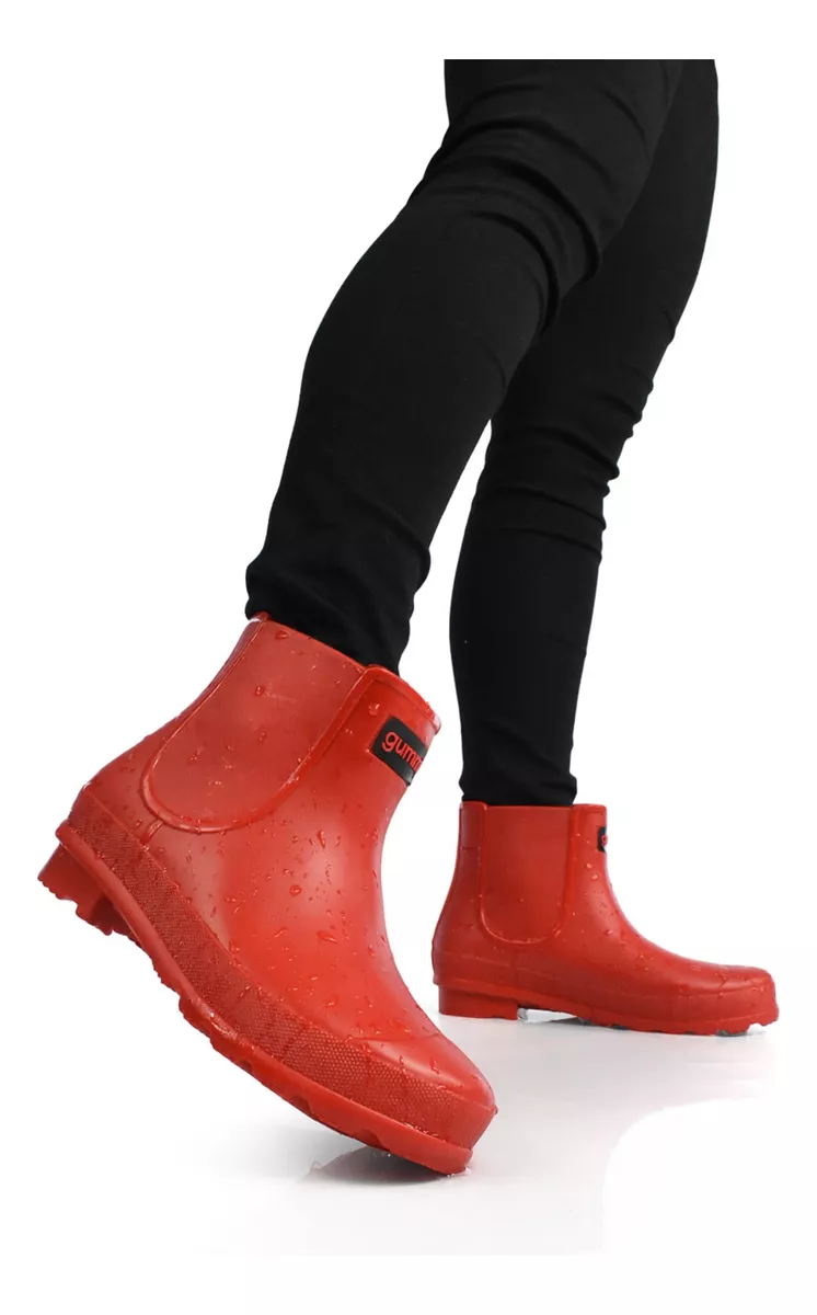 Bota De Lluvia Corta Impermeable De Mujer Gummi Welli Gotta