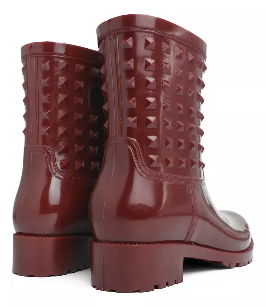 Bota Lluvia Goma Impermeable Pvc Mujer Gummi Welli Glam 