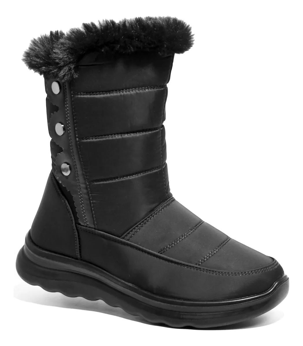 Bota Mujer Impermeable Pre Sky Nieve Lluvia Corderito Bbo