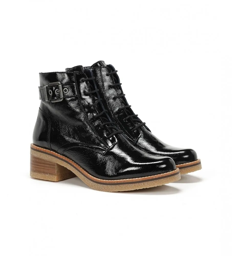 Botines de Piel Lucero D8686 negro