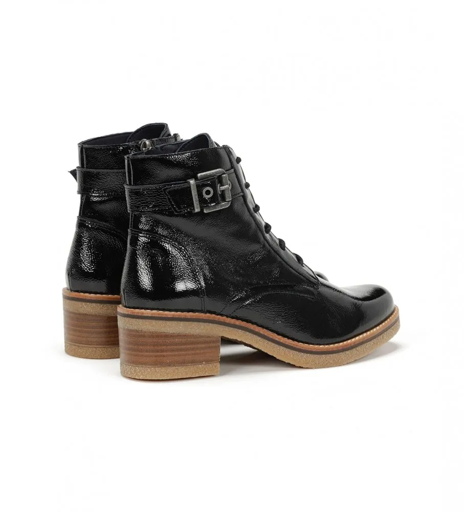 Botines de Piel Lucero D8686 negro