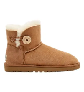 Botines de piel Mini Baley Button II camel