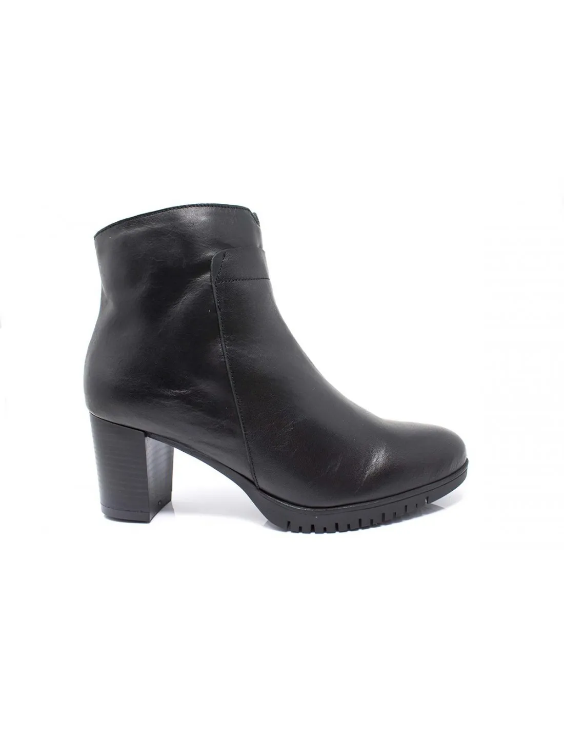 BOTINES DE TACON PIEL MUJER MODABELLA 36-2031 NEGRO