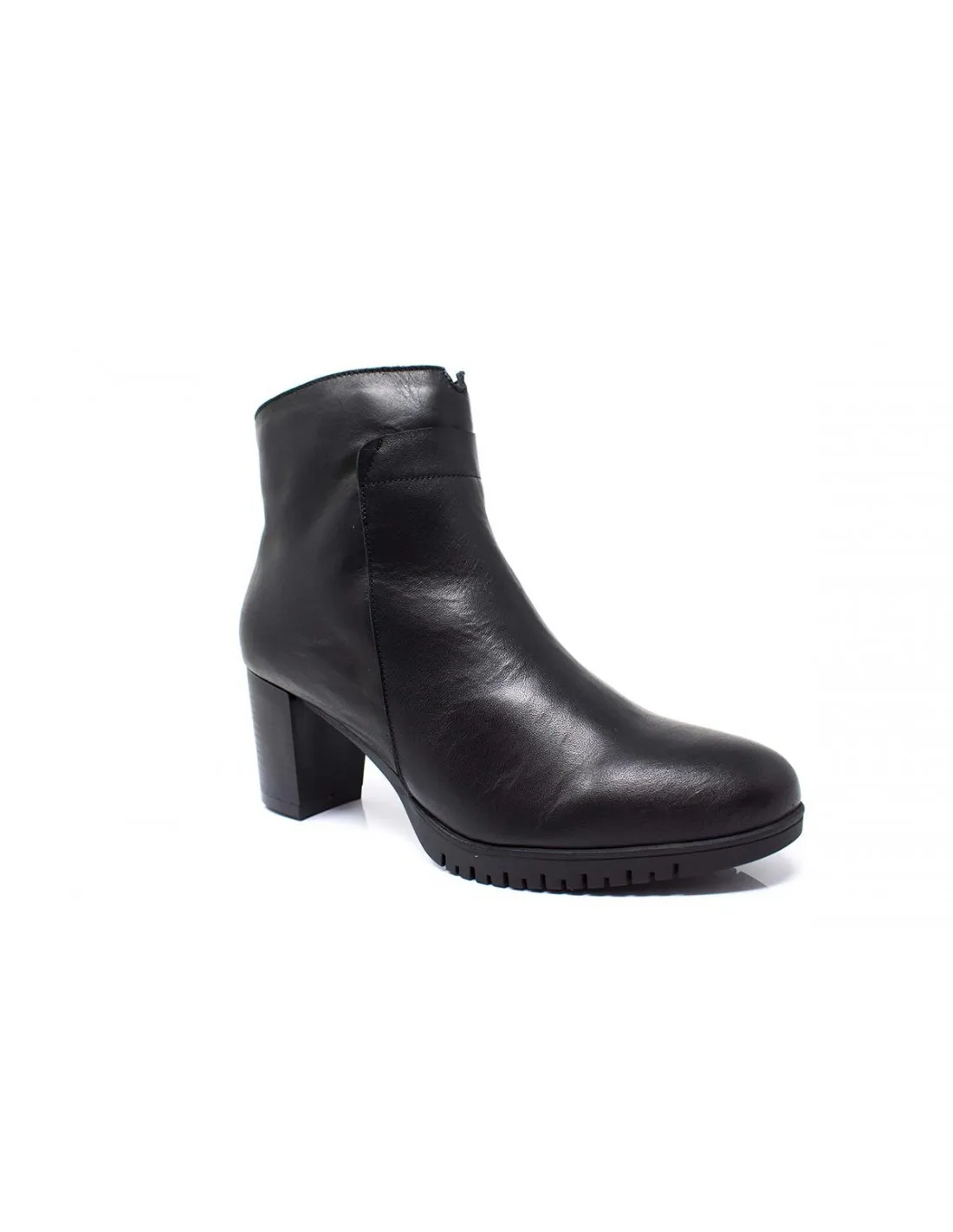 BOTINES DE TACON PIEL MUJER MODABELLA 36-2031 NEGRO