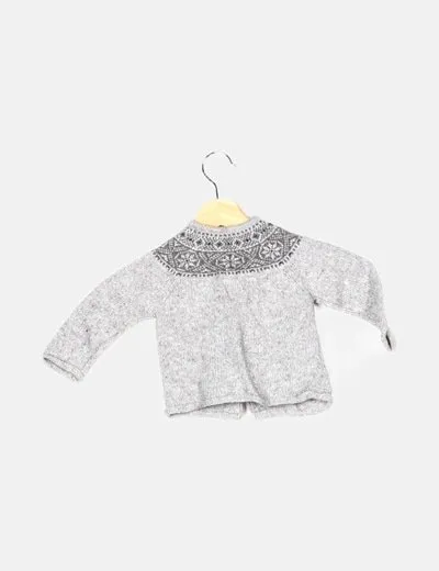 BOUT´CHOU Chaqueta de punto gris