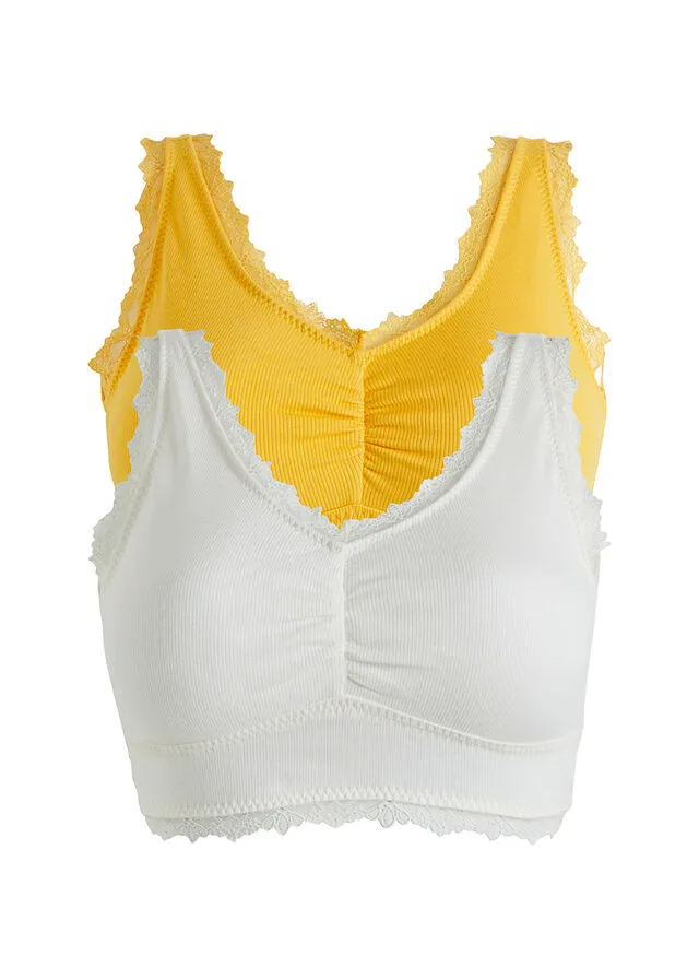 Bustier girasol-blanco lana