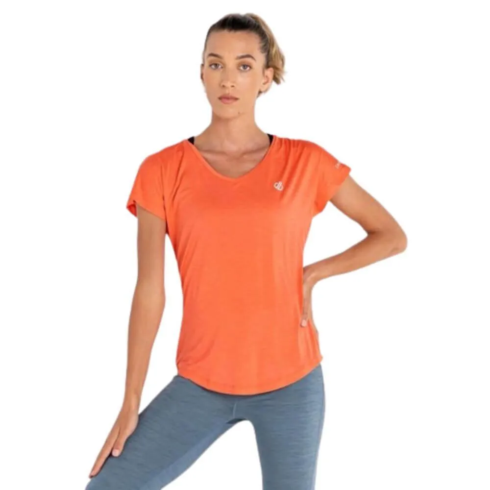 Camiseta Ligera DARE2B Vigilant. Neon Peach. DWT455