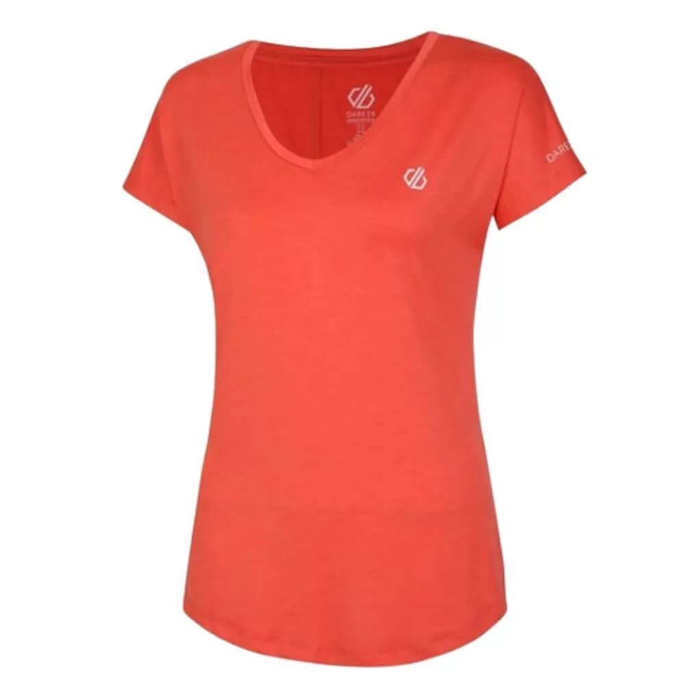 Camiseta Ligera DARE2B Vigilant. Neon Peach. DWT455