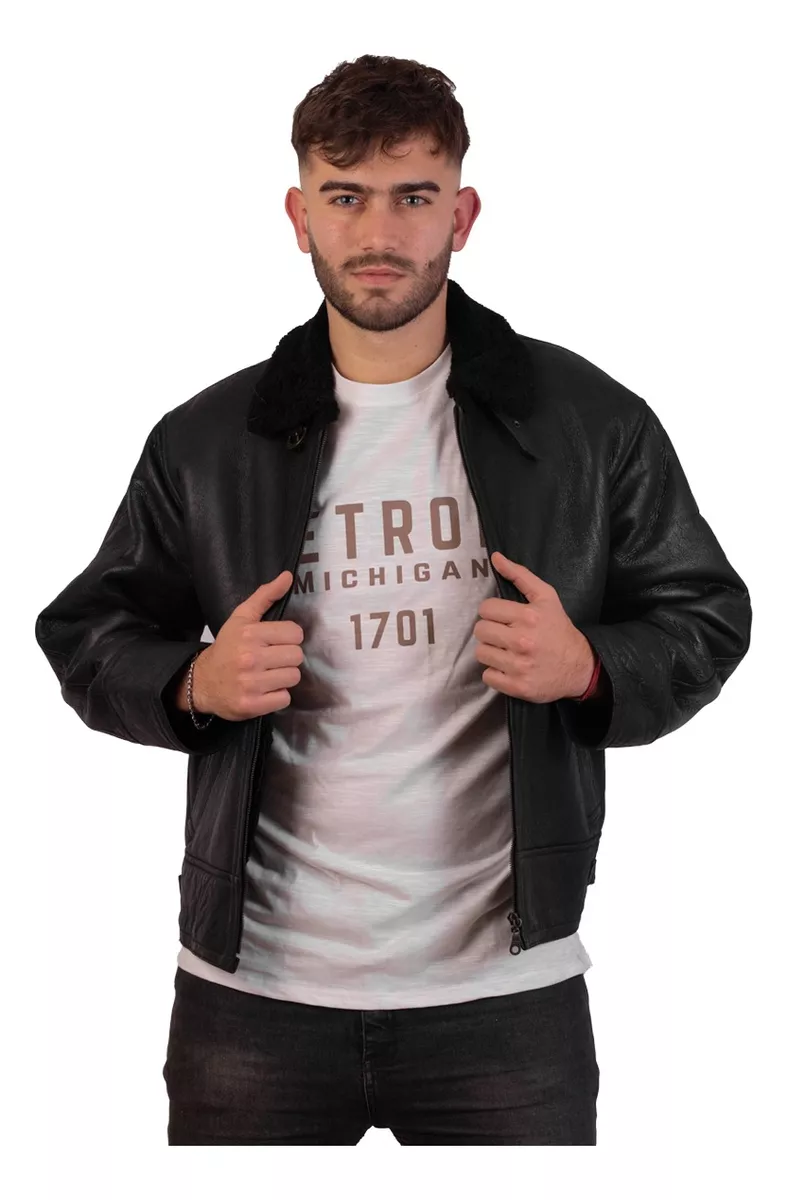 Campera De Cuero De Oveja 100% Legitimo De Hombre - Art: Klm