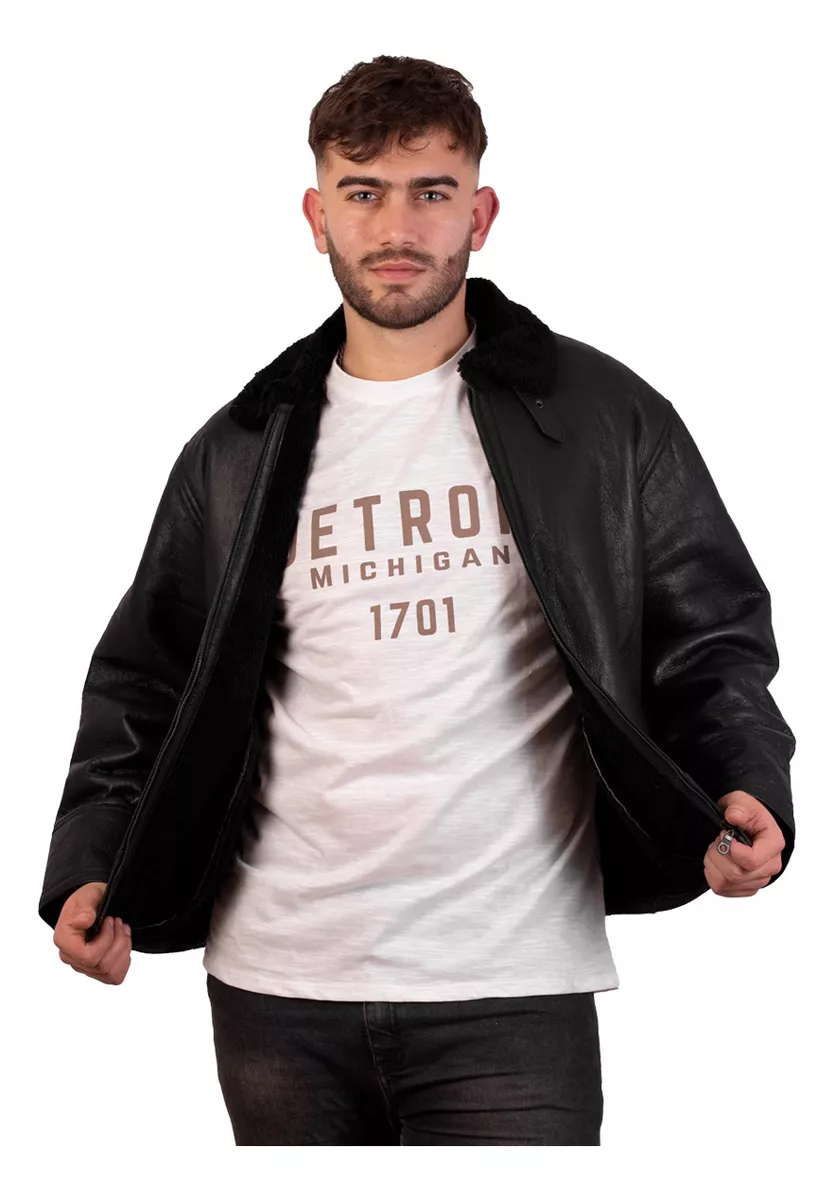 Campera De Cuero De Oveja 100% Legitimo De Hombre - Art: Klm