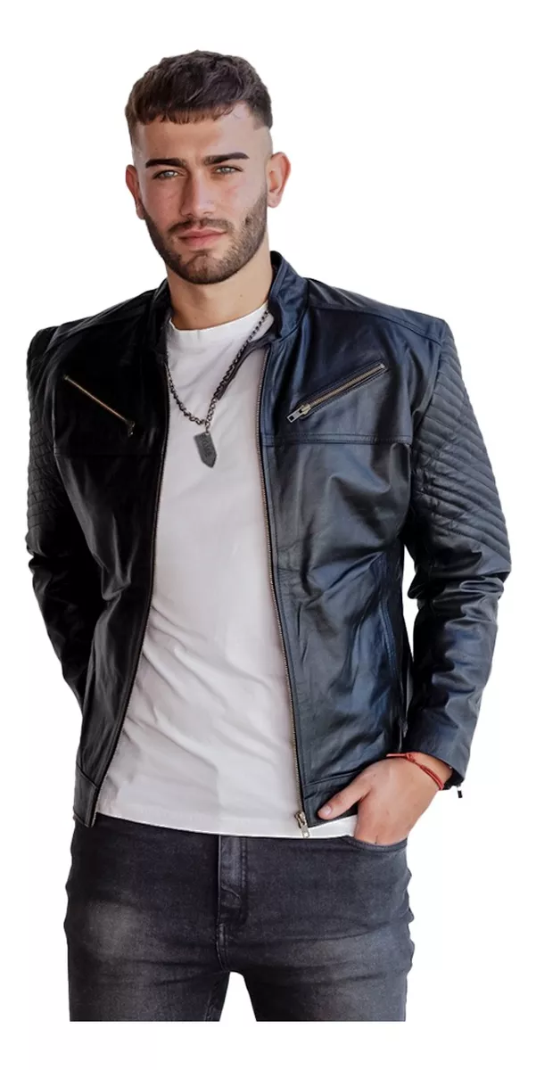 Campera De Cuero Vacuno 100% Legitimo De Hombre - Art: 04