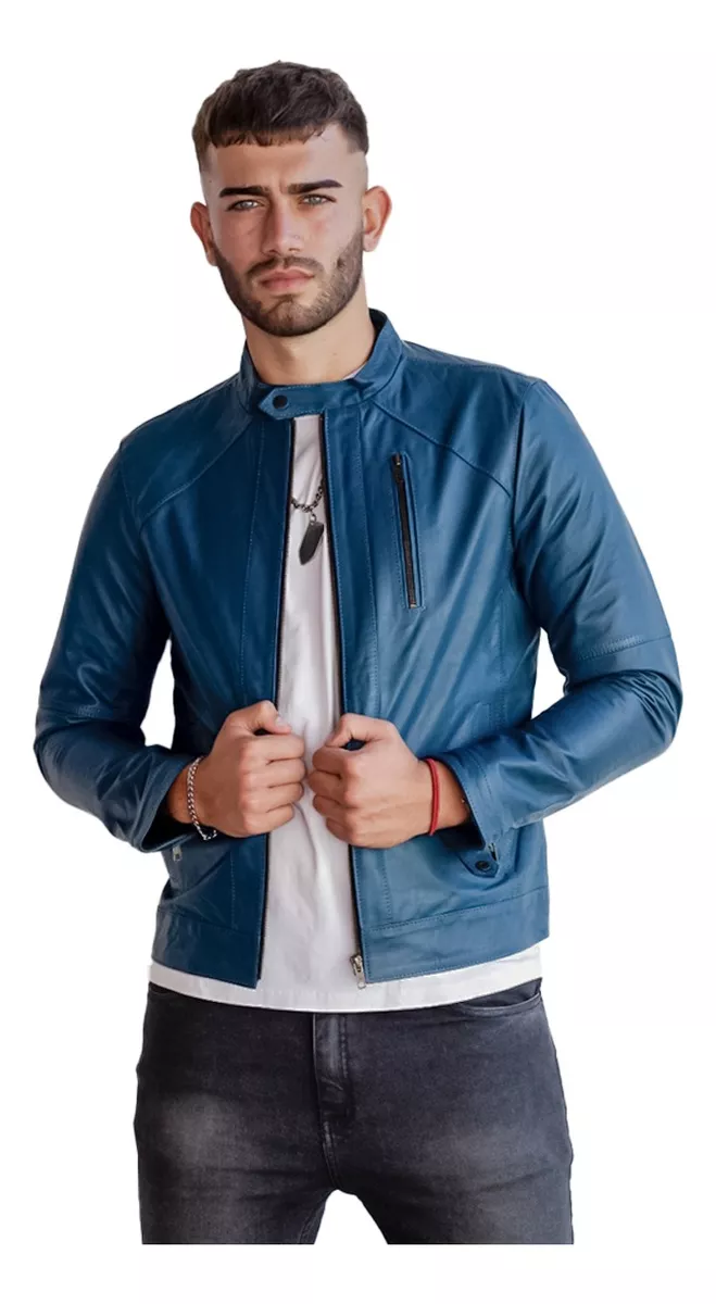 Campera De Cuero Vacuno 100% Legitimo De Hombre - Camp Gabri