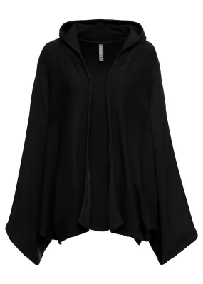 Chaqueta de punto de mangas anchas Negro