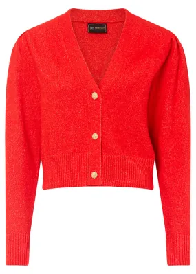 Chaqueta de punto Rojo amapola