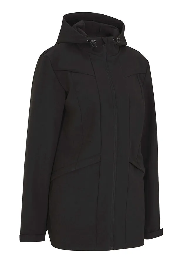 Chaqueta de tejido Softshell Negro