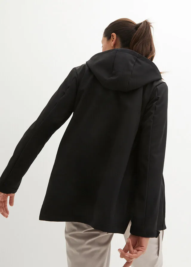 Chaqueta de tejido Softshell Negro