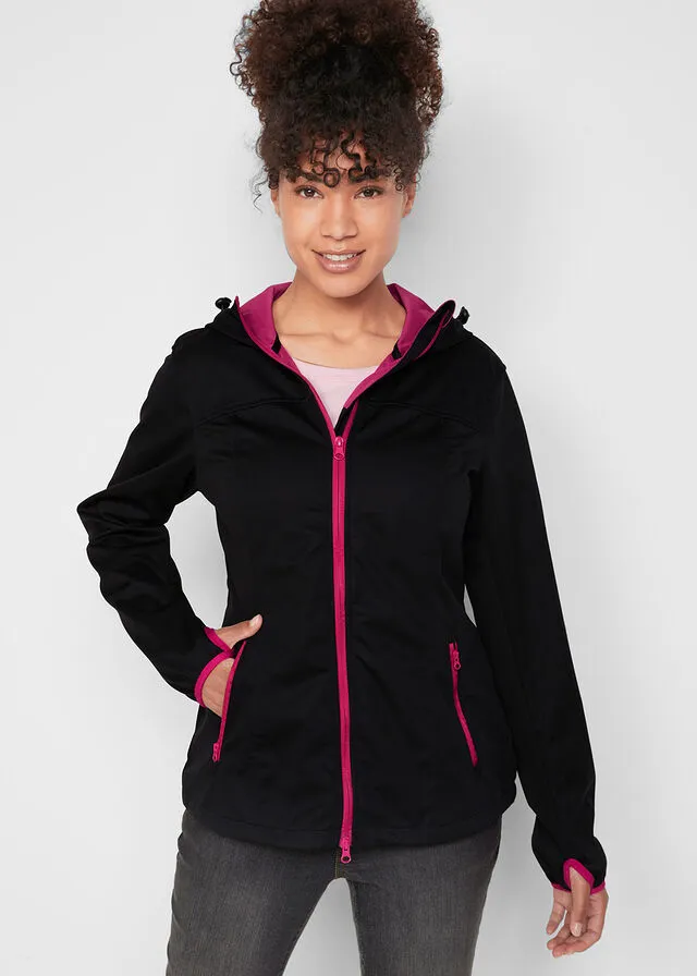 Chaqueta ligera de tejido Softshell Negro