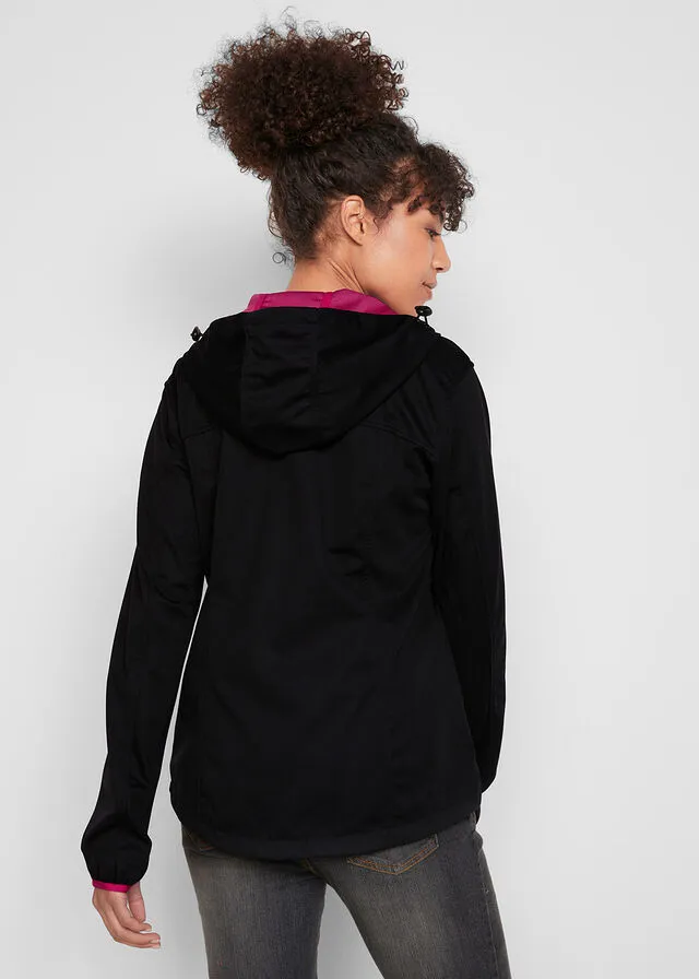 Chaqueta ligera de tejido Softshell Negro