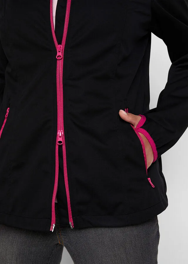 Chaqueta ligera de tejido Softshell Negro