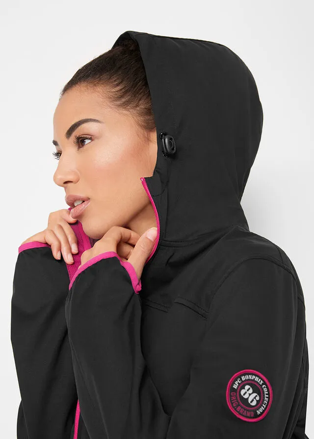 Chaqueta ligera de tejido Softshell Negro