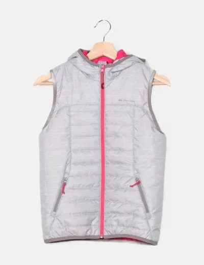 Decathlon Chaleco gris acolchado