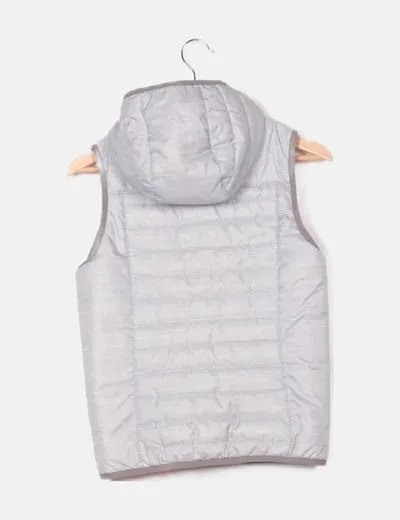 Decathlon Chaleco gris acolchado