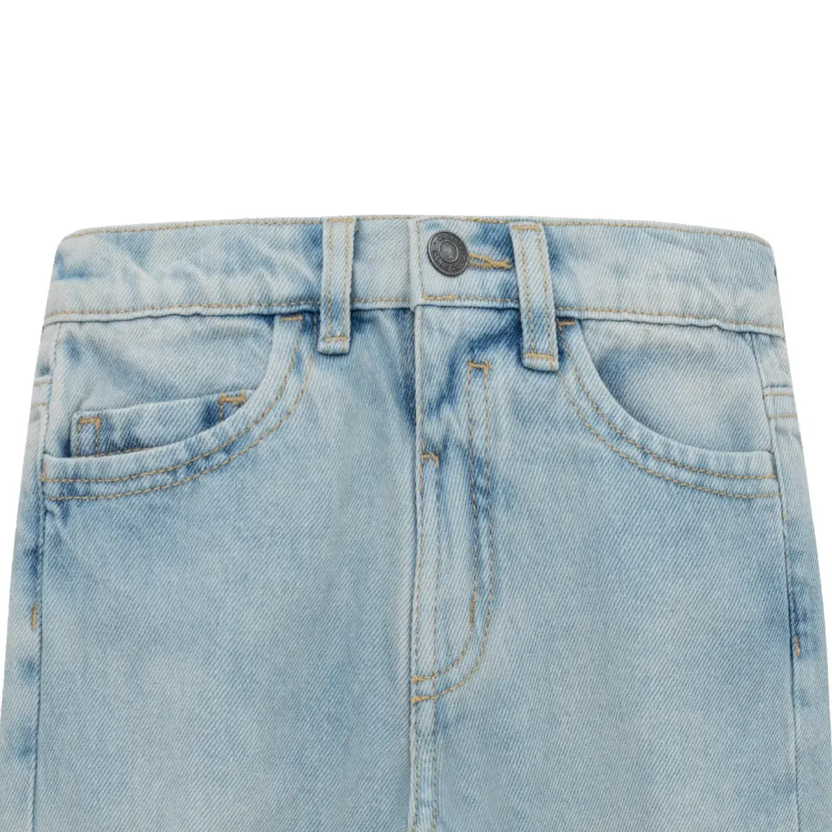 Denim silueta recto cropped