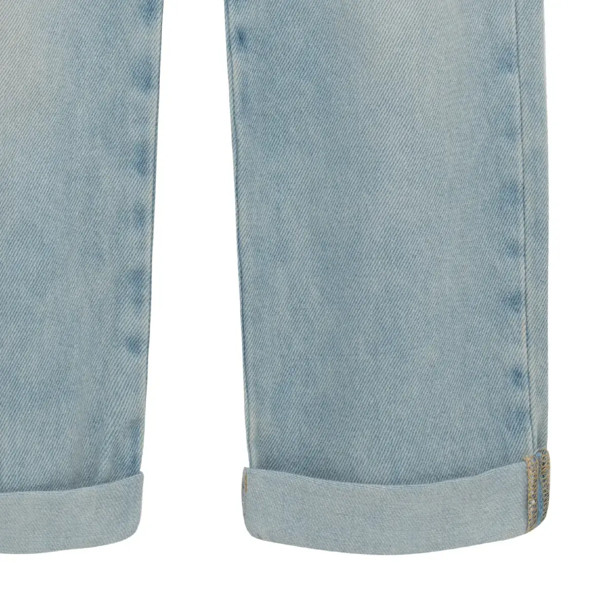 Denim silueta recto cropped