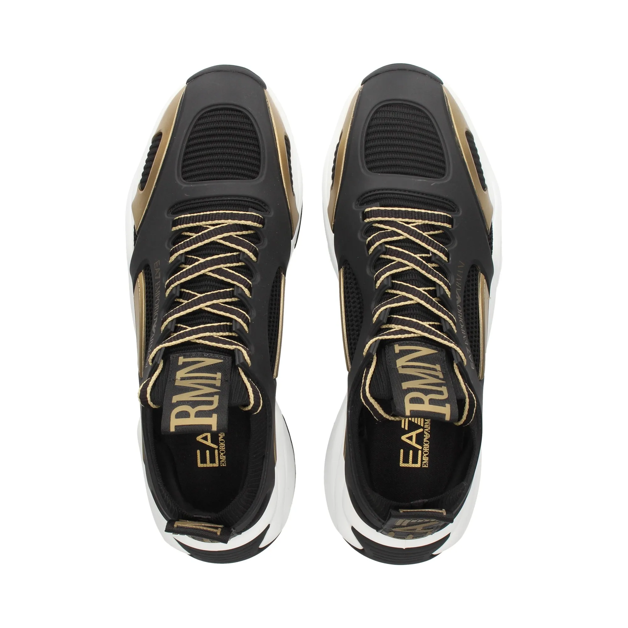 EA7 Zapatillas de Hombre M701 BLACK+GOLD