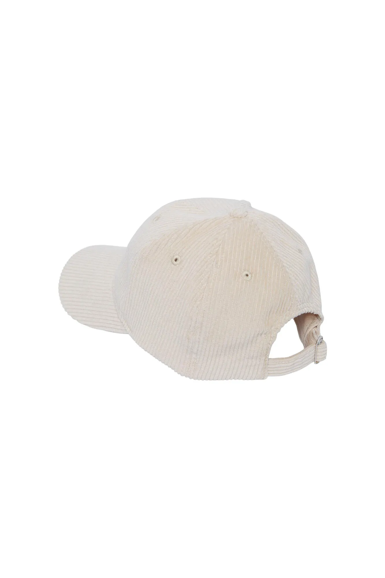 Gorra de pana con visera curvada