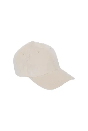 Gorra de pana con visera curvada