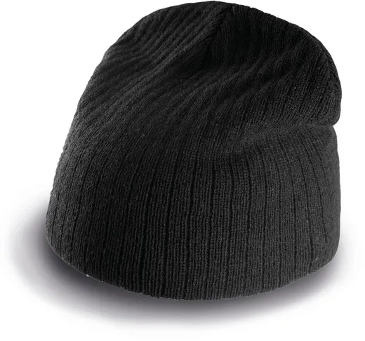 GORRO DE PUNTO ACANALADO