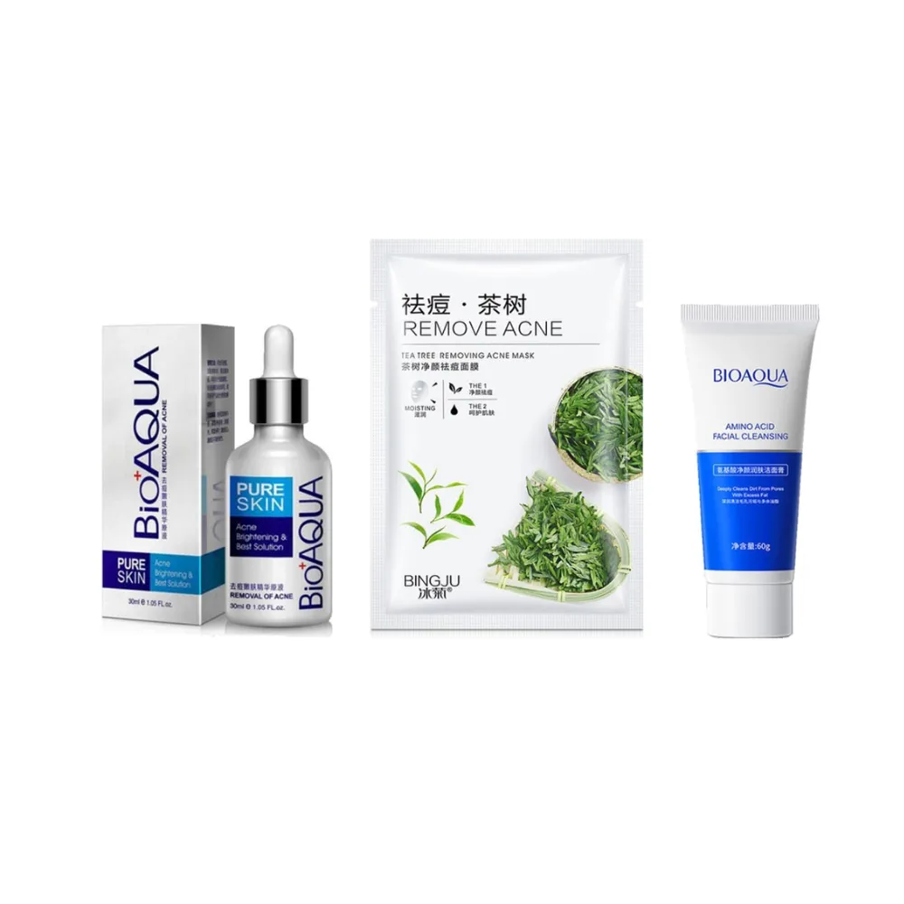 Kit x 3 Cuidado Facial Anti-Acné - BioAQUA Combo