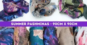 Lote de Pashminas Estampadas de Verano - Venta al por Mayor de España