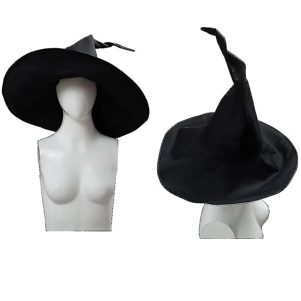 Maga Minerva Mcgonagall Sombrero Cosplay Sombrero Redondo Negro Accesorios Accesorios Para la Fiesta de Carnaval de Hallowen