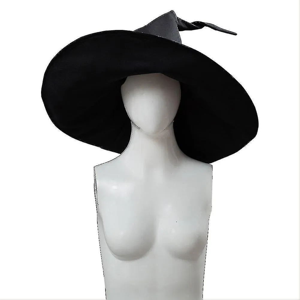 Maga Minerva Mcgonagall Sombrero Cosplay Sombrero Redondo Negro Accesorios Accesorios Para la Fiesta de Carnaval de Hallowen