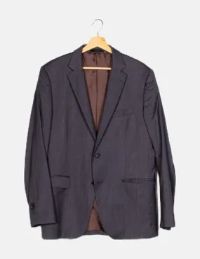 Massimo Dutti Chaqueta gris de traje