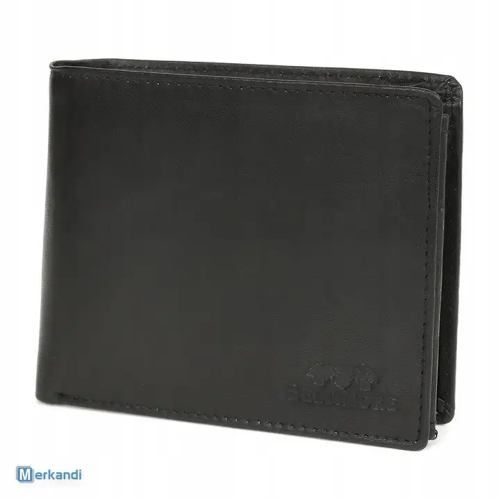 Mayorista de carteras de piel | Cartera hombre piel negra RFiD