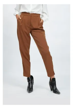 PANTALON CROPPED VISTRANI MARRON