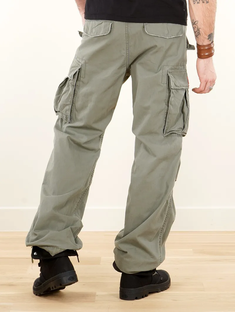 Pantalones cargo Molecule 45030, Verde oliva