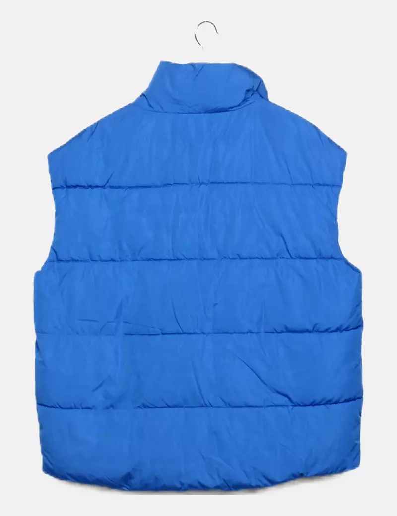 Primark Chaleco azul acolchado impermeable