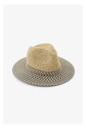 Sombrero combinado Pcvabiha beige