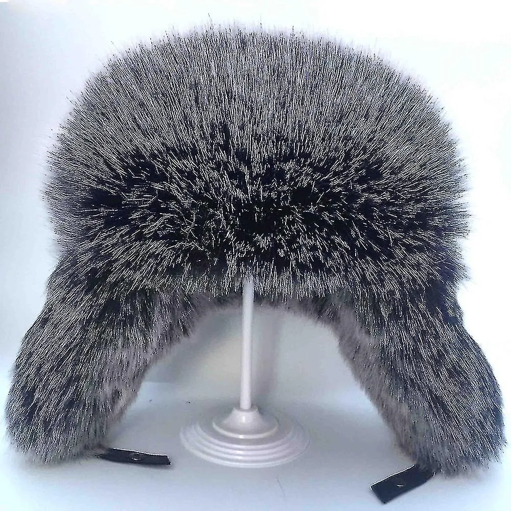 Sombrero de aviador para hombre Fox Fur Russian Winter Hat Keep Warm