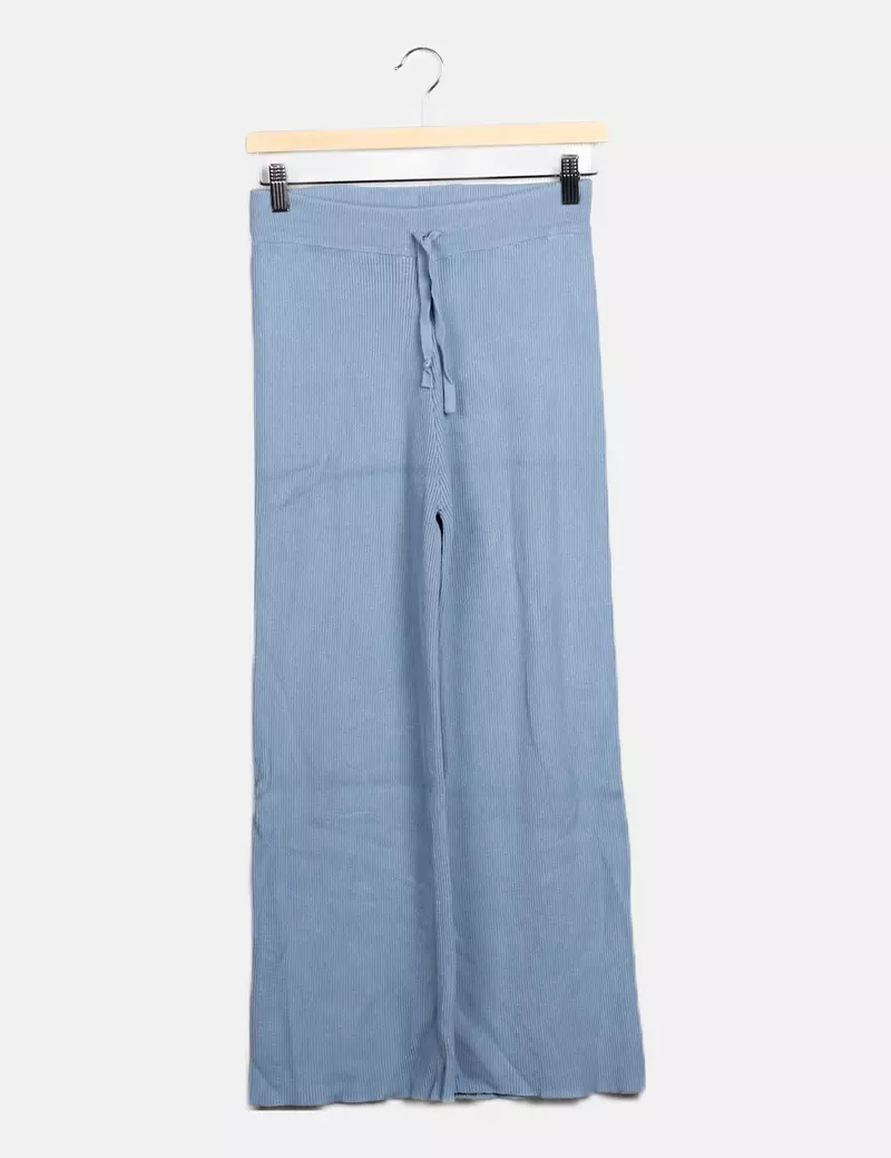 Stradivarius Pantalones de tela Rectos Canalé