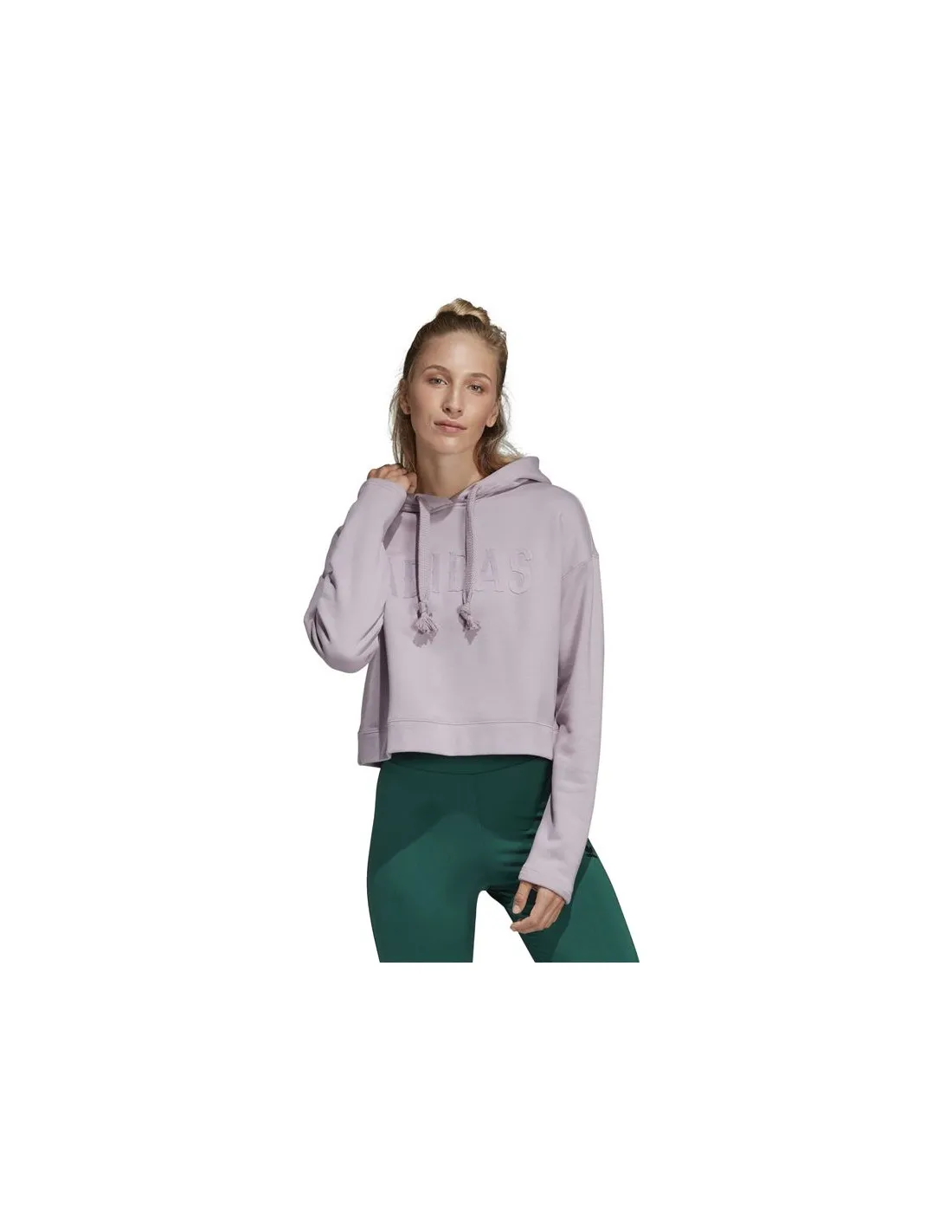 Sudadera adidas Cropped lila Mujer